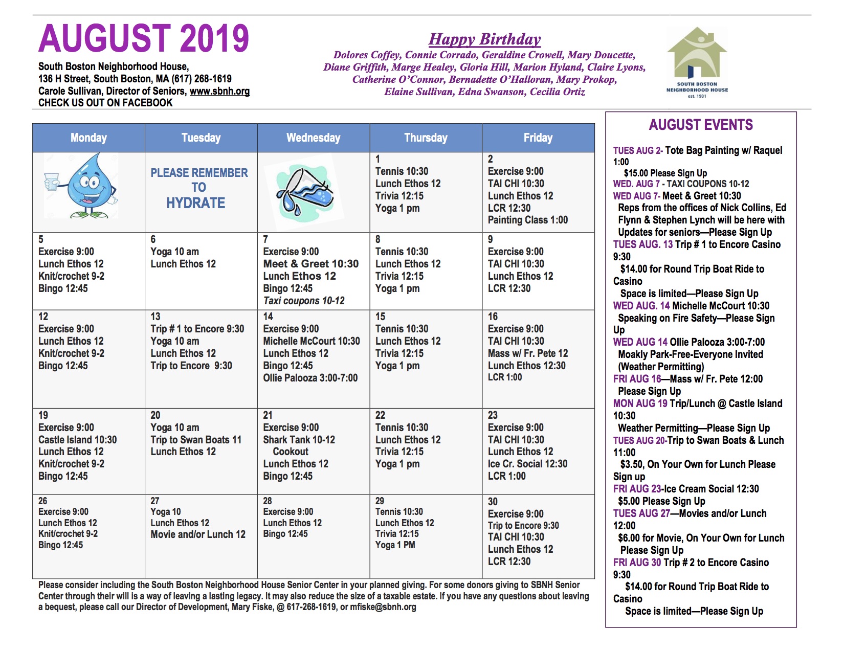 seniors aug 2019